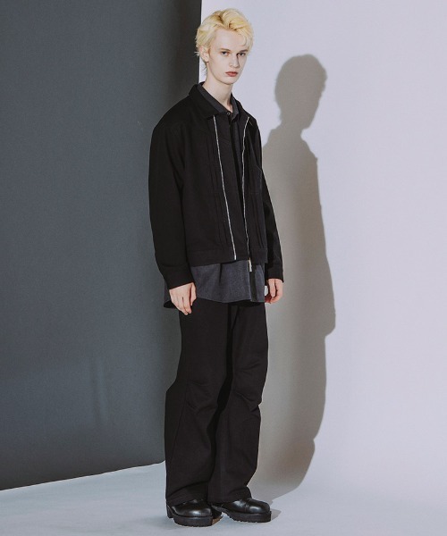 NO ID.(ノーアイディ)の「mj11991- BIGトラッカーZIP-BLZ ジップブルゾン(859006-581B)(ブルゾン・メンズ・ホワイト/グレー/ブラック・ONE SIZE)」の15枚目の写真