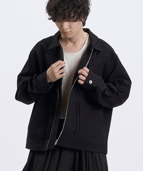 NO ID.(ノーアイディ)の「mj11991- BIGトラッカーZIP-BLZ ジップブルゾン(859006-581B)(ブルゾン・メンズ・ホワイト/グレー/ブラック・ONE SIZE)」の17枚目の写真