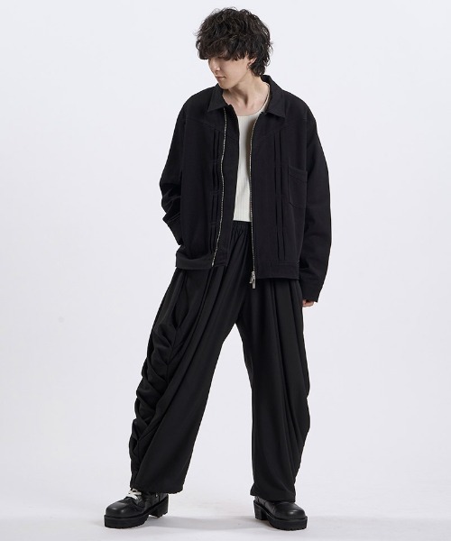 NO ID.(ノーアイディ)の「mj11991- BIGトラッカーZIP-BLZ ジップブルゾン(859006-581B)(ブルゾン・メンズ・ホワイト/グレー/ブラック・ONE SIZE)」の19枚目の写真
