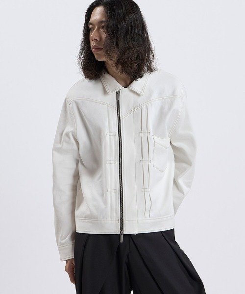 NO ID.(ノーアイディ)の「mj11991- BIGトラッカーZIP-BLZ ジップブルゾン(859006-581B)(ブルゾン・メンズ・ホワイト/グレー/ブラック・ONE SIZE)」の22枚目の写真