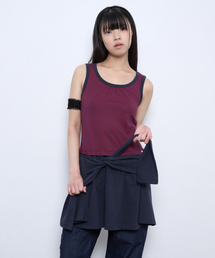 STRIPE TIE DRESS [NAVY]