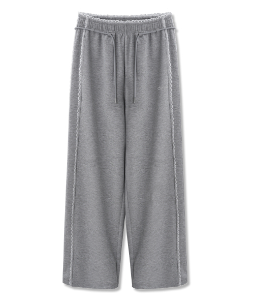 AVANDRESS(アバンドレス )の「アンジュ レース トラックパンツ_3COL(スウェットパンツ・レディース・アッシュグレー/ブラック・MEDIUM/SMALL)」の6枚目の写真