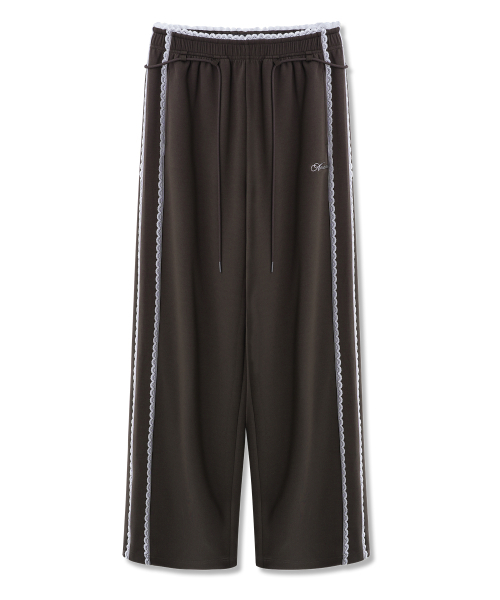 AVANDRESS(アバンドレス )の「アンジュ レース トラックパンツ_3COL(スウェットパンツ・レディース・アッシュグレー/ブラック・MEDIUM/SMALL)」の7枚目の写真