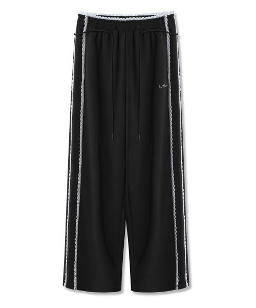 AVANDRESS(アバンドレス )の「アンジュ レース トラックパンツ_3COL(スウェットパンツ・レディース・アッシュグレー/ブラック・MEDIUM/SMALL)」の8枚目の写真