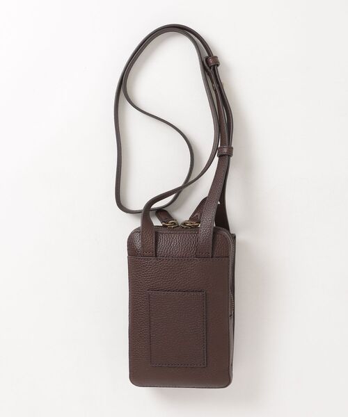 POLO RALPH LAUREN(ポロ ラルフ ローレン)の「ペブルド レザー クロスボディ フォン ポーチ(ショルダーバッグ・メンズ・ブラウン系・ONE)」の7枚目の写真