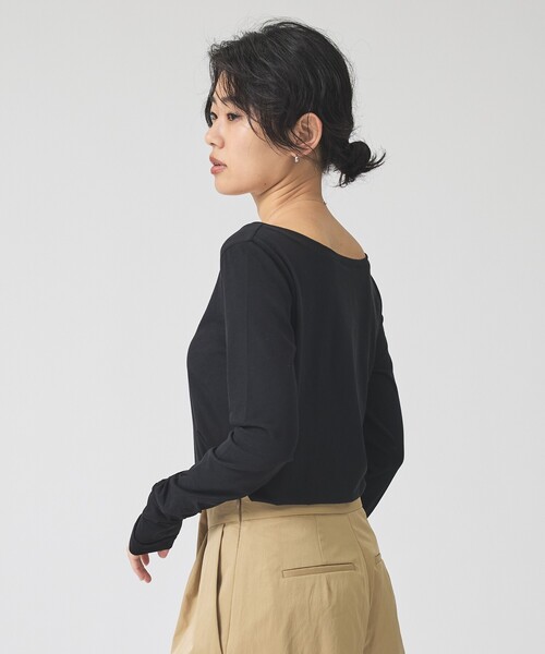 Rouge vif（ルージュヴィフ）の「シャーリングスリーブプルオーバー（Tシャツ/カットソー・レディース・ホワイト/ブラック・フリー）」の15枚目の写真