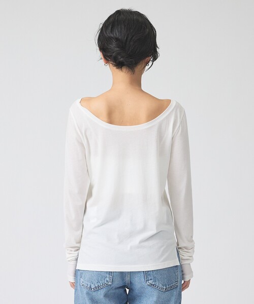 Rouge vif（ルージュヴィフ）の「シャーリングスリーブプルオーバー（Tシャツ/カットソー・レディース・ホワイト/ブラック・フリー）」の19枚目の写真