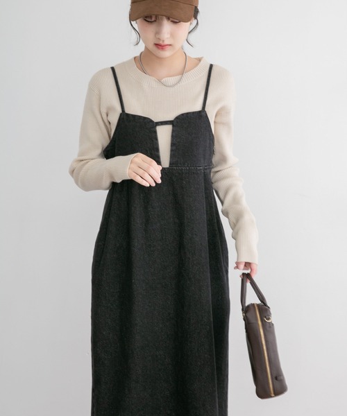 ITEMS URBANRESEARCH(アイテムズ アーバンリサーチ)の「リブクルーネックニット(ニット/セーター・レディース・オフホワイト/ブラック/グリーン系その他/レッド・FREE)」の7枚目の写真