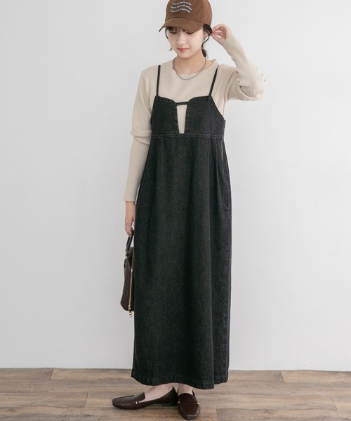 ITEMS URBANRESEARCH(アイテムズ アーバンリサーチ)の「リブクルーネックニット(ニット/セーター・レディース・オフホワイト/ブラック/グリーン系その他/レッド・FREE)」の9枚目の写真