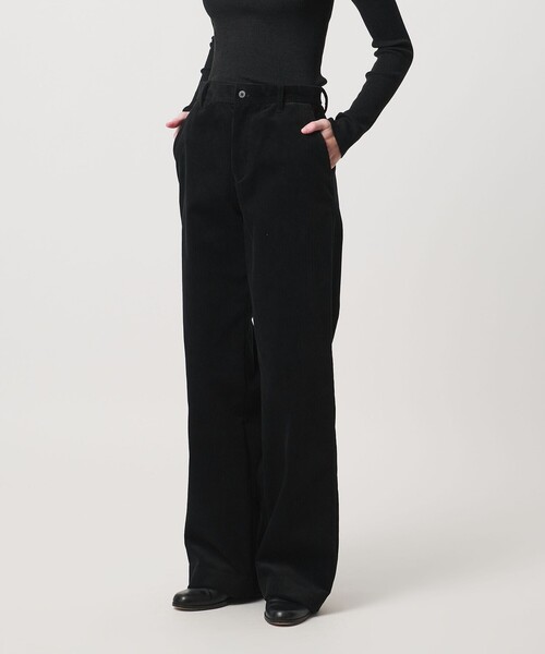 LOEFF(ロエフ)の「<LOEFF>8W コーデュロイ ワイドパンツ(その他パンツ・レディース・ブラック/ブラウン・1/0)」の1枚目の写真