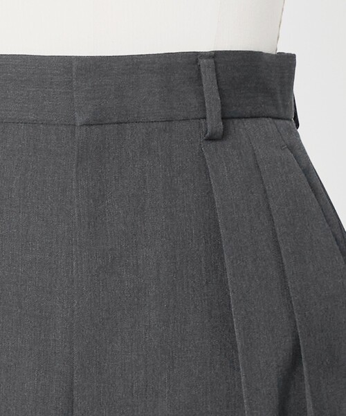 LOEFF(ロエフ)の「<LOEFF>ウールギャバジン バギーパンツ(その他パンツ・レディース・ダークグレー/モカ・00/1/0)」の11枚目の写真