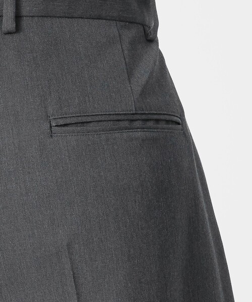 LOEFF(ロエフ)の「<LOEFF>ウールギャバジン バギーパンツ(その他パンツ・レディース・ダークグレー/モカ・00/1/0)」の14枚目の写真