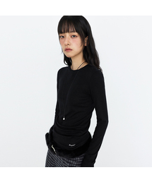 ウールテンセル ラウンドネック長袖Tシャツ MDTS111_6 カラー