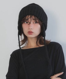 polcadot（ポルカドット）の「ニット トラッパー・イヤーラップニット（ニットキャップ/ビーニー）」