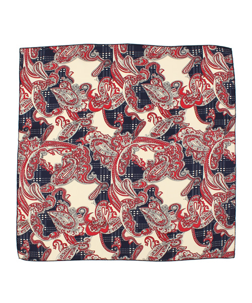 Chico（チコ）の「ペイズリースカーフ（バンダナ/スカーフ・レディース・ホワイト/レッド/ネイビー・FREE）」の8枚目の写真
