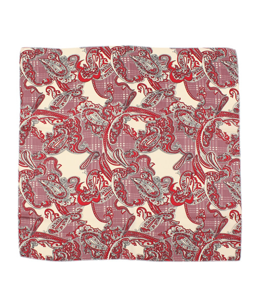 Chico（チコ）の「ペイズリースカーフ（バンダナ/スカーフ・レディース・ホワイト/レッド/ネイビー・FREE）」の9枚目の写真