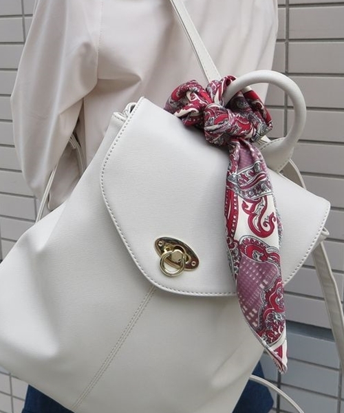 Chico（チコ）の「ペイズリースカーフ（バンダナ/スカーフ・レディース・ホワイト/レッド/ネイビー・FREE）」の10枚目の写真