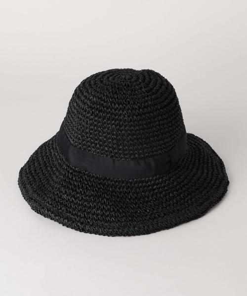 BEAUTY&YOUTH UNITED ARROWS（ビューティーアンドユースユナイテッドアローズ）の「BY ブレイドソフトリボンハット◆（ハット・レディース・ブラウン/ナチュラル/ネイビー・FREE）」の3枚目の写真