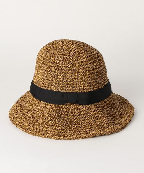 BEAUTY&YOUTH UNITED ARROWS（ビューティーアンドユースユナイテッドアローズ）の「BY ブレイドソフトリボンハット◆（ハット・レディース・ブラウン/ナチュラル/ネイビー・FREE）」の4枚目の写真