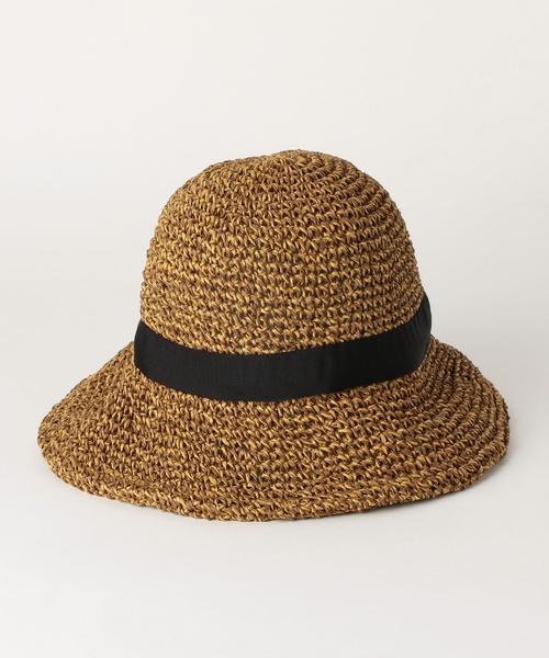 BEAUTY&YOUTH UNITED ARROWS（ビューティーアンドユースユナイテッドアローズ）の「BY ブレイドソフトリボンハット◆（ハット・レディース・ブラウン/ナチュラル/ネイビー・FREE）」の5枚目の写真