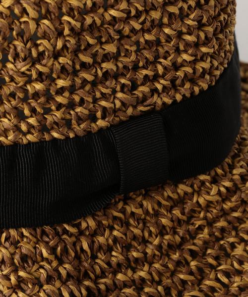 BEAUTY&YOUTH UNITED ARROWS（ビューティーアンドユースユナイテッドアローズ）の「BY ブレイドソフトリボンハット◆（ハット・レディース・ブラウン/ナチュラル/ネイビー・FREE）」の6枚目の写真