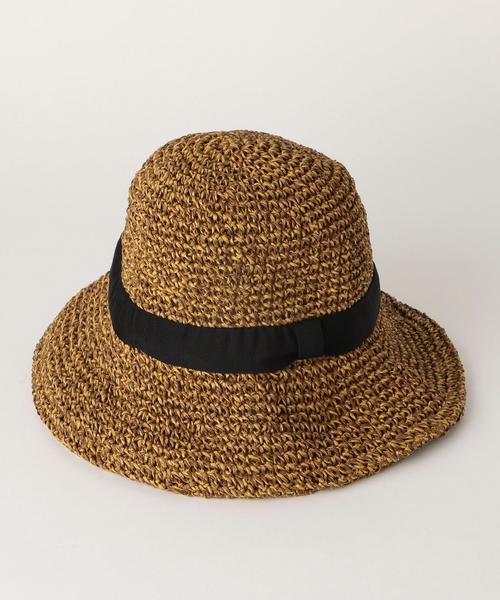 BEAUTY&YOUTH UNITED ARROWS（ビューティーアンドユースユナイテッドアローズ）の「BY ブレイドソフトリボンハット◆（ハット・レディース・ブラウン/ナチュラル/ネイビー・FREE）」の8枚目の写真