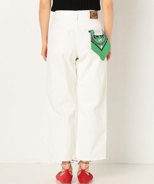 Lee（リー）の「Leeタックワイドパンツ(ホワイト)/Lee TUCK WIDE PT 01◆（デニムパンツ・レディース・ホワイト・MEDIUM/SMALL）」の2枚目の写真