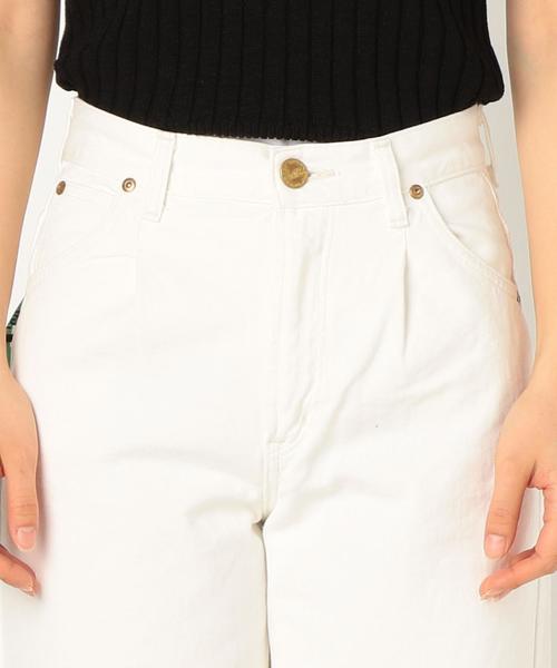 Lee（リー）の「Leeタックワイドパンツ(ホワイト)/Lee TUCK WIDE PT 01◆（デニムパンツ・レディース・ホワイト・MEDIUM/SMALL）」の7枚目の写真