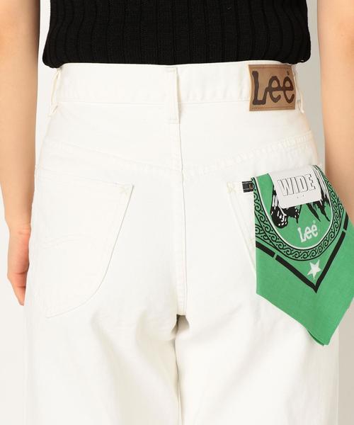 Lee（リー）の「Leeタックワイドパンツ(ホワイト)/Lee TUCK WIDE PT 01◆（デニムパンツ・レディース・ホワイト・MEDIUM/SMALL）」の6枚目の写真