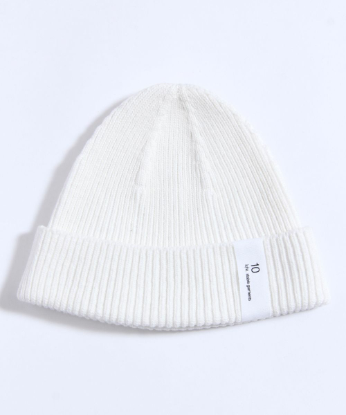 10 by juha stable garments(テンバイユハ ステーブルガーメンツ)の「WHOLEGARMENT WATCH CAP(ニットキャップ/ビーニー)」|ホワイト