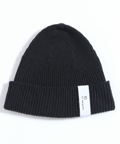 10 by juha stable garments(テンバイユハ ステーブルガーメンツ)の「WHOLEGARMENT WATCH CAP(ニットキャップ/ビーニー)」|ブラック