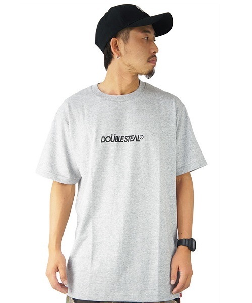 DOUBLE STEAL（ダブルスティール）の「small basic logo Tシャツ（Tシャツ/カットソー・メンズ・ネイビー/オレンジ/ブラック/ホワイト/グレー/チャコールグレー/ホワイト系その他/ブラック系その他/レッド/ホワイト×ブルー/グレイッシュベージュ・LARGE/X-LARGE/MEDIUM/XX-LARGE）」の12枚目の写真