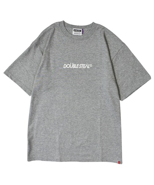 DOUBLE STEAL（ダブルスティール）の「small basic logo Tシャツ（Tシャツ/カットソー・メンズ・ネイビー/オレンジ/ブラック/ホワイト/グレー/チャコールグレー/ホワイト系その他/ブラック系その他/レッド/ホワイト×ブルー/グレイッシュベージュ・LARGE/X-LARGE/MEDIUM/XX-LARGE）」の8枚目の写真