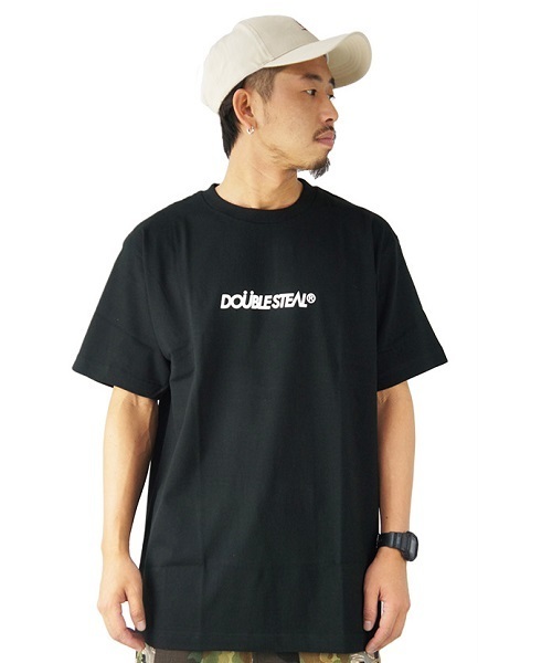 DOUBLE STEAL（ダブルスティール）の「small basic logo Tシャツ（Tシャツ/カットソー・メンズ・ネイビー/オレンジ/ブラック/ホワイト/グレー/チャコールグレー/ホワイト系その他/ブラック系その他/レッド/ホワイト×ブルー/グレイッシュベージュ・LARGE/X-LARGE/MEDIUM/XX-LARGE）」の16枚目の写真