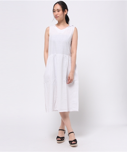 Samansa Mos2 サマンサ モスモス の 綿麻セーラーワンピース ワンピース Wear