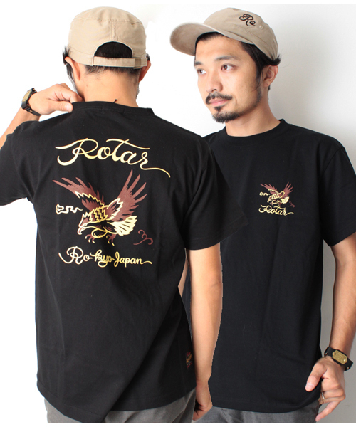 ROTAR(ローター)の「Ro-kyo japan s/s Tee / スカジャンモチーフ / バックプリント(Tシャツ/カットソー・メンズ・ブラック/イエロー系その他/ホワイト・X-LARGE/MEDIUM/LARGE/SMALL)」の3枚目の写真