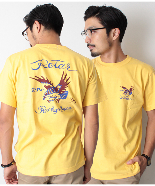 ROTAR(ローター)の「Ro-kyo japan s/s Tee / スカジャンモチーフ / バックプリント(Tシャツ/カットソー・メンズ・ブラック/イエロー系その他/ホワイト・X-LARGE/MEDIUM/LARGE/SMALL)」の15枚目の写真