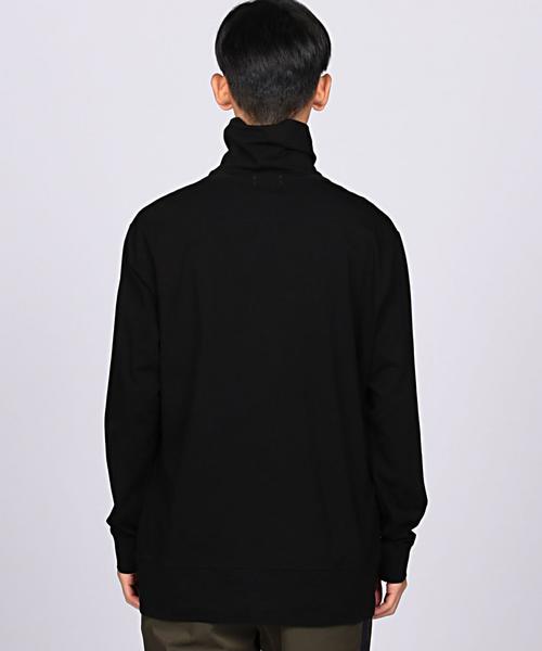EN ROUTE（アンルート）の「ENR ベア天竺サイドガゼットタートルネック（Tシャツ/カットソー・メンズ・ホワイト/ブラック・1/2/3）」の3枚目の写真