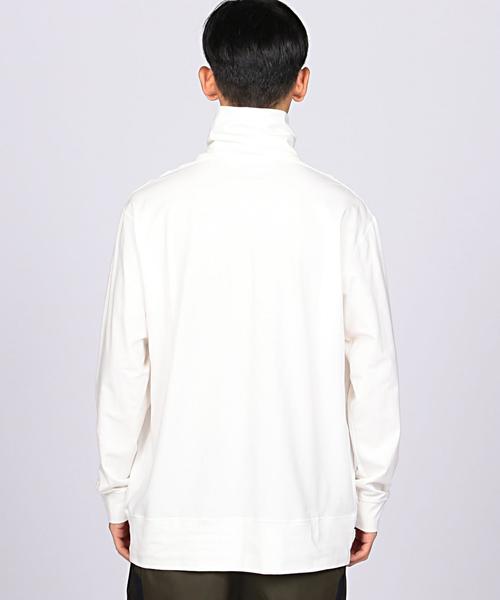 EN ROUTE（アンルート）の「ENR ベア天竺サイドガゼットタートルネック（Tシャツ/カットソー・メンズ・ホワイト/ブラック・1/2/3）」の10枚目の写真