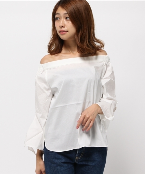 WEGO(ウィゴー)の「WEGO/袖リボンオフショル5分袖ブラウス(シャツ/ブラウス・レディース・ダークオレンジ/ブラック/ホワイト・FREE)」の11枚目の写真