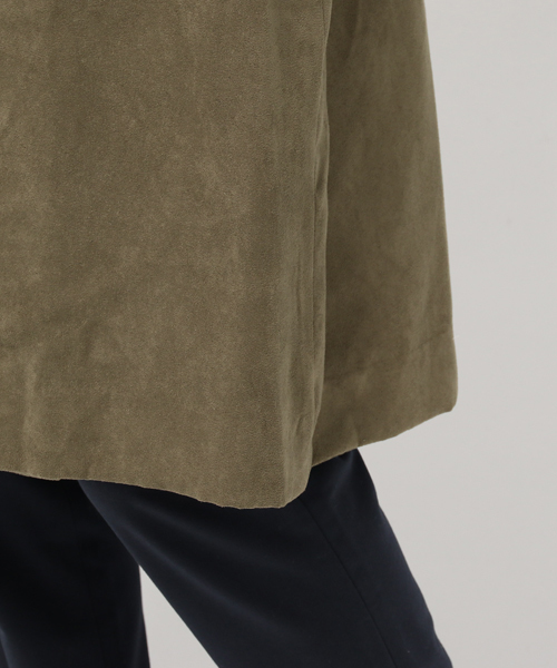 ikka（イッカ）の「フェイクスウェードテロンチコート（トレンチコート・レディース・キャメル/オリーブ・MEDIUM/LARGE）」の9枚目の写真