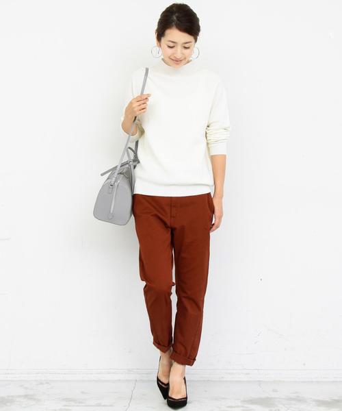 BEAUTY&YOUTH UNITED ARROWS（ビューティーアンドユースユナイテッドアローズ）の「BY∴ ウールカシミヤボトルネックニット◆（ニット/セーター・レディース・オフホワイト/ブラック/グレー/ナチュラル/ネイビー/ライトピンク/ライトブルー・FREE）」の8枚目の写真