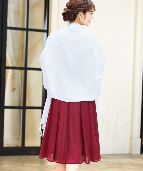 Fashion Letter（ファッションレター）の「ラメショール パーティーストール オケージョン 結婚式（ストール/ショール・レディース・ベージュ/ラベンダー/ゴールド/シルバー/ホワイト/ピンク/ブラック・FREE）」の20枚目の写真