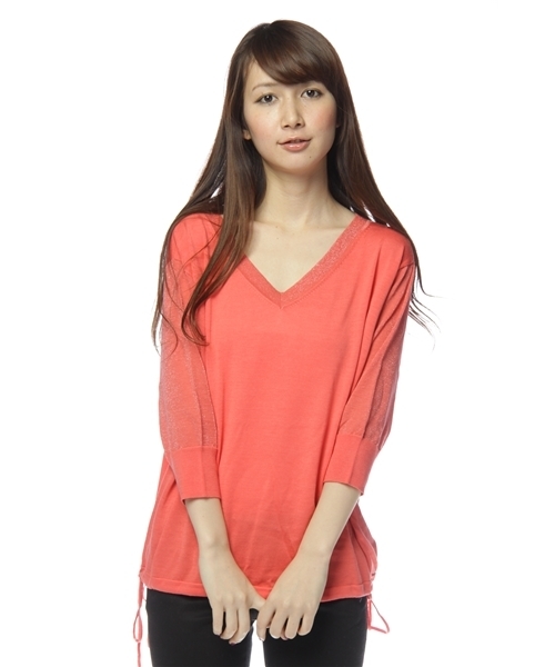 未使用タグ付✨ユナイテッドアローズ コットンシルク Ｖネック リブニット 未使用タグ付✨ユナイテッドアローズ コットンシルク Vネック