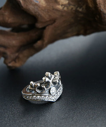 QUEEN TIARA RING w/ 1 CENTER CZ & PAVÉ CZ BAND