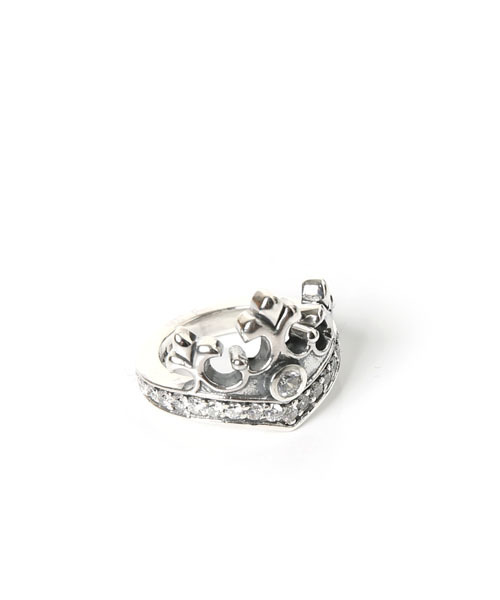 ROYAL ORDER(ロイヤルオーダー)の「QUEEN TIARA RING w/ 1 CENTER CZ & PAVÉ CZ BAND(リング・メンズ・シルバー・14号 US-7/10号 US-5/13号 US-6h/18号 US-9/16号 US-8/15号 US-7h/12号 US-6)」の4枚目の写真
