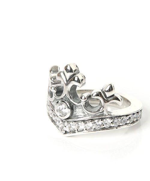 ROYAL ORDER(ロイヤルオーダー)の「QUEEN TIARA RING w/ 1 CENTER CZ & PAVÉ CZ BAND(リング・メンズ・シルバー・14号 US-7/10号 US-5/13号 US-6h/18号 US-9/16号 US-8/15号 US-7h/12号 US-6)」の5枚目の写真