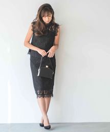 darial | ＼東原亜希さん着用／パーフェクトレースセットアップドレス【結婚式・お呼ばれ・オケージョン・フォーマル対応ワンピースドレス】(ドレス)