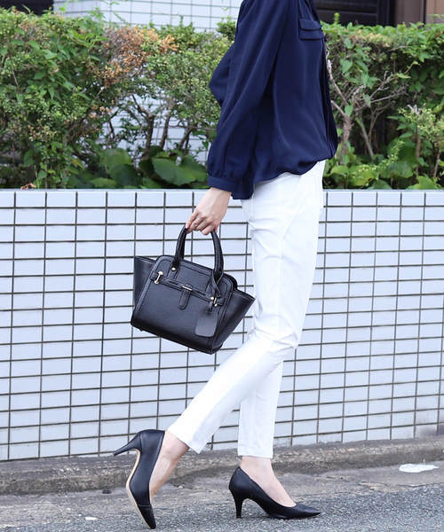 reca（レカ）の「ZOZOTOWN限定新色追加◇美脚シルエット◇快適フィット ストレッチテーパードパンツ（その他パンツ・レディース・ホワイト/ベージュ/ネイビー/ブラック/カーキ/オレンジ系その他・M/L/LL）」の3枚目の写真