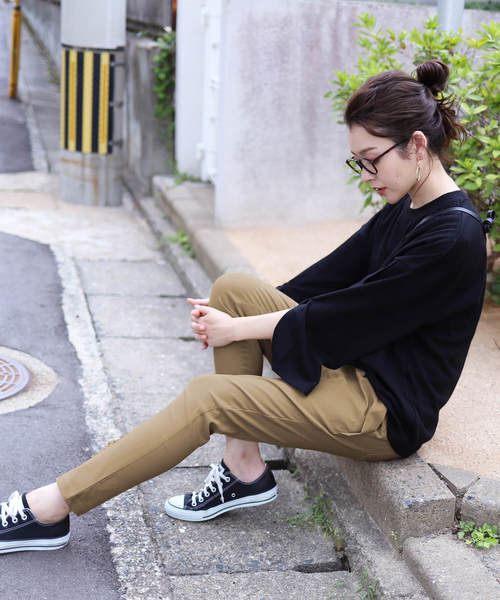 reca（レカ）の「ZOZOTOWN限定新色追加◇美脚シルエット◇快適フィット ストレッチテーパードパンツ（その他パンツ・レディース・ホワイト/ベージュ/ネイビー/ブラック/カーキ/オレンジ系その他・M/L/LL）」の16枚目の写真